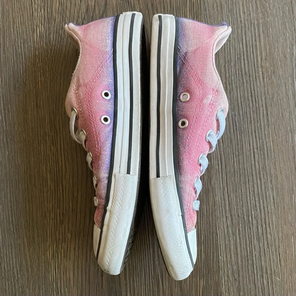 Converse Pink and White Canvas Sneakers